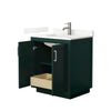 Custom image for Green with Brushed Nickel Trim / Giotto Quartz / No Mirror