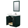Custom image for Green with Brushed Nickel Trim / White Quartz / 24