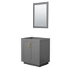 Custom image for Dark Gray with Brushed Gold Trim / 24