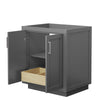 Custom image for Dark Gray with Brushed Nickel Trim / No Mirror
