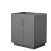 Custom image for Dark Gray with Brushed Nickel Trim / No Mirror