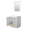 Custom image for White with Brushed Nickel Trim / 24