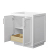 Custom image for White with Brushed Nickel Trim / No Mirror