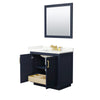 Custom image for Dark Blue with Brushed Gold Trim / Giotto Quartz / 34