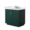 Custom image for Green with Brushed Nickel Trim / White Quartz / No Mirror