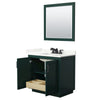 Custom image for Green with Matte Black Trim / Giotto Quartz / 34