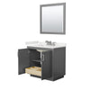 Custom image for Dark Gray with Brushed Nickel Trim / White Quartz / 34
