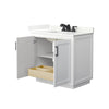 Custom image for White with Matte Black Trim / Giotto Quartz / No Mirror
