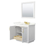 Custom image for White with Brushed Gold Trim / Giotto Quartz / 34