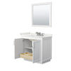 Custom image for White with Brushed Nickel Trim / White Quartz / 34