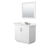 Custom image for White with Brushed Nickel Trim / White Quartz / 34