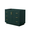 Custom image for Green with Brushed Gold Trim / No Mirror