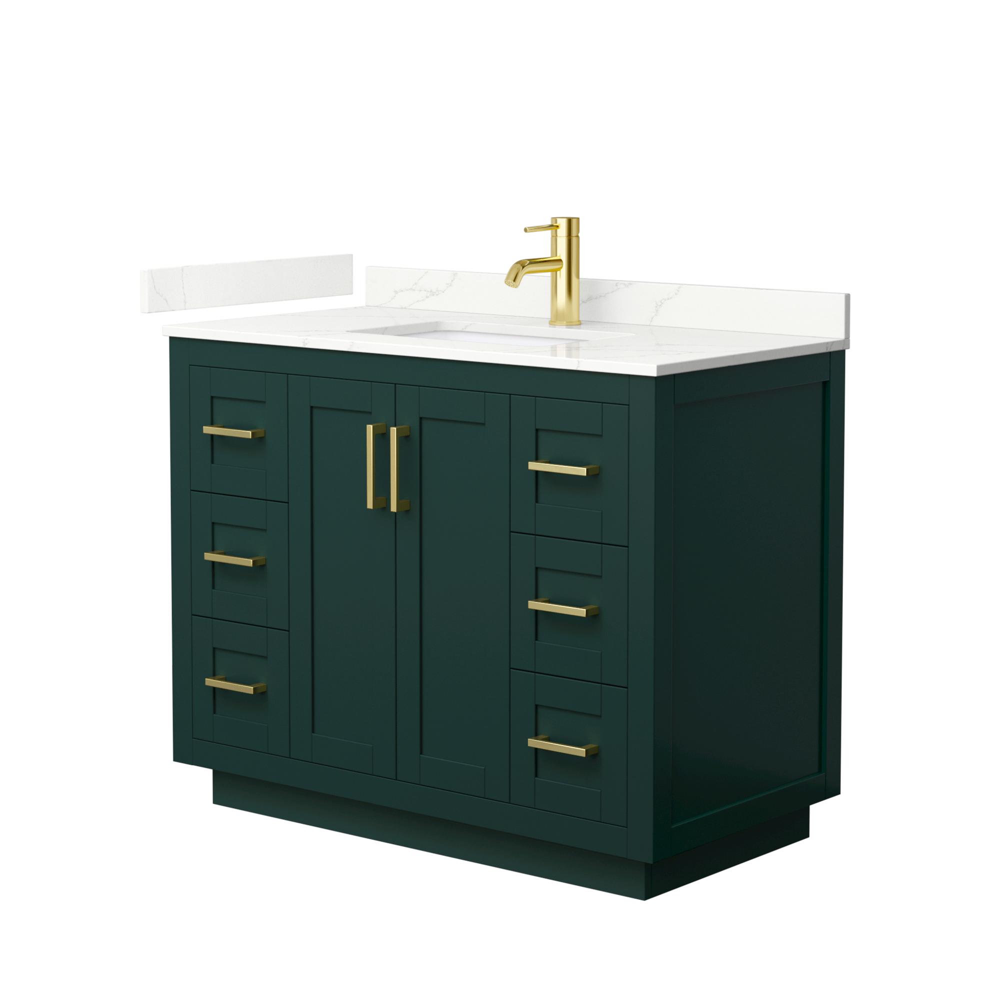 Miranda Bathroom Vanity with Countertop 42 inch Single Sink Single