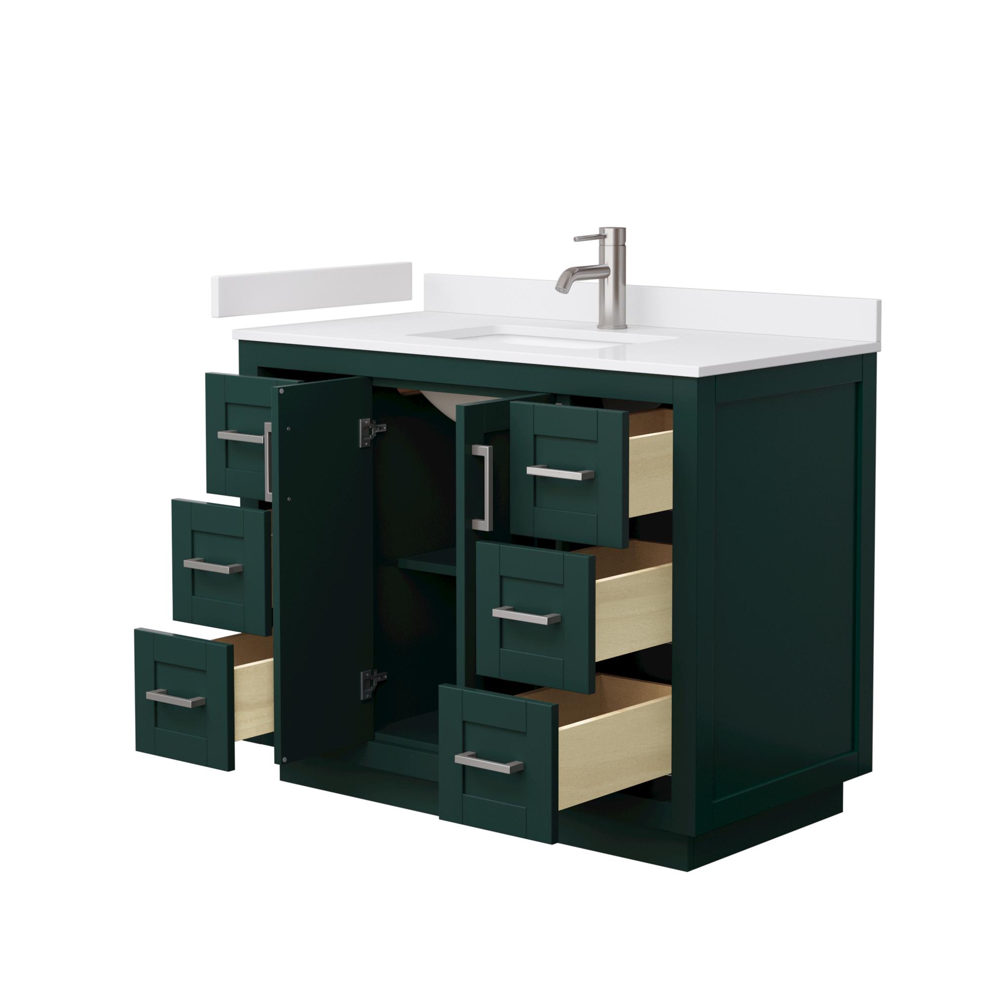 Miranda Bathroom Vanity with Countertop 42 inch Single Sink Single