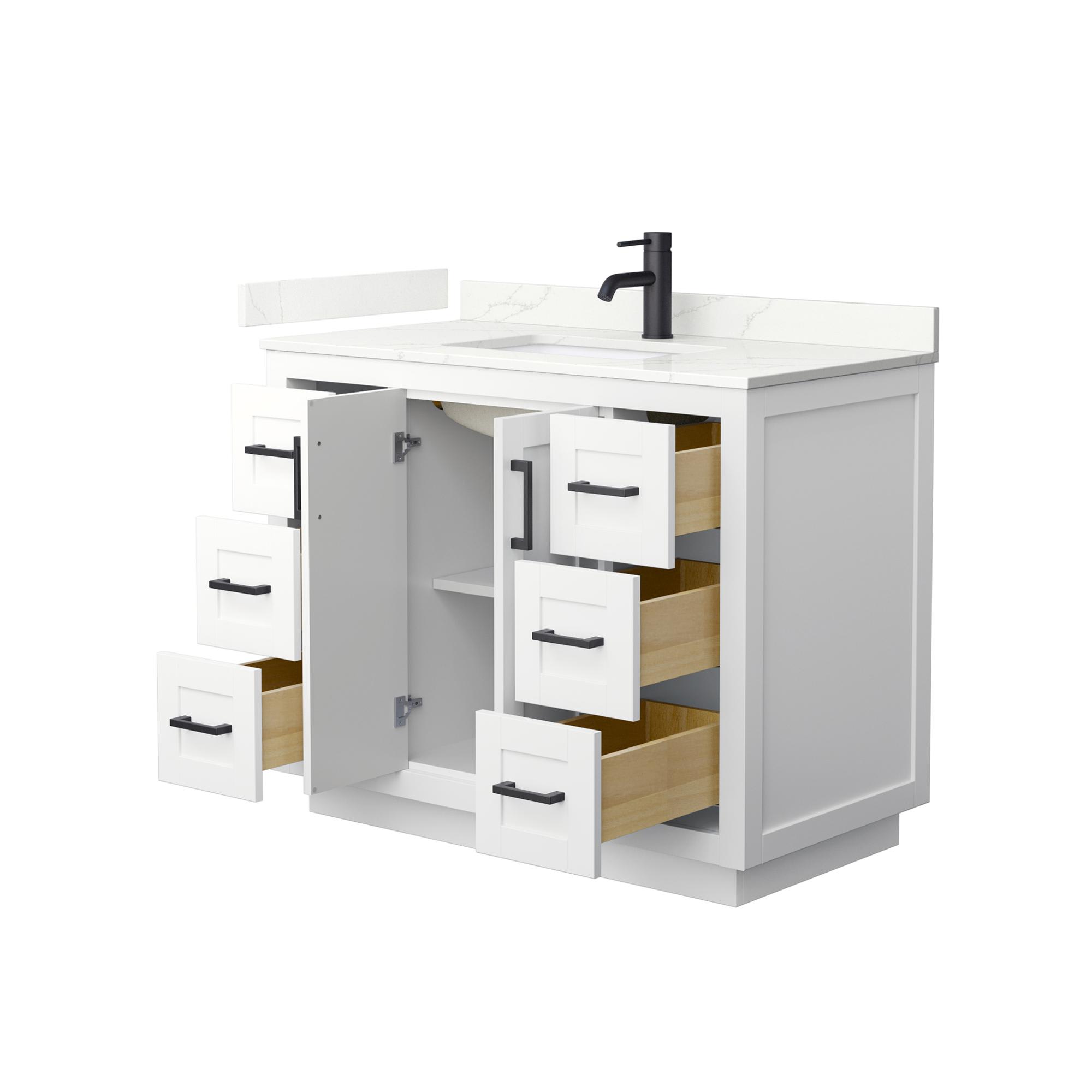 mirandiaページ Miranda Bathroom Vanity with Countertop 42 inch Single Sink Single