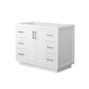 Custom image for White with Brushed Nickel Trim / No Mirror