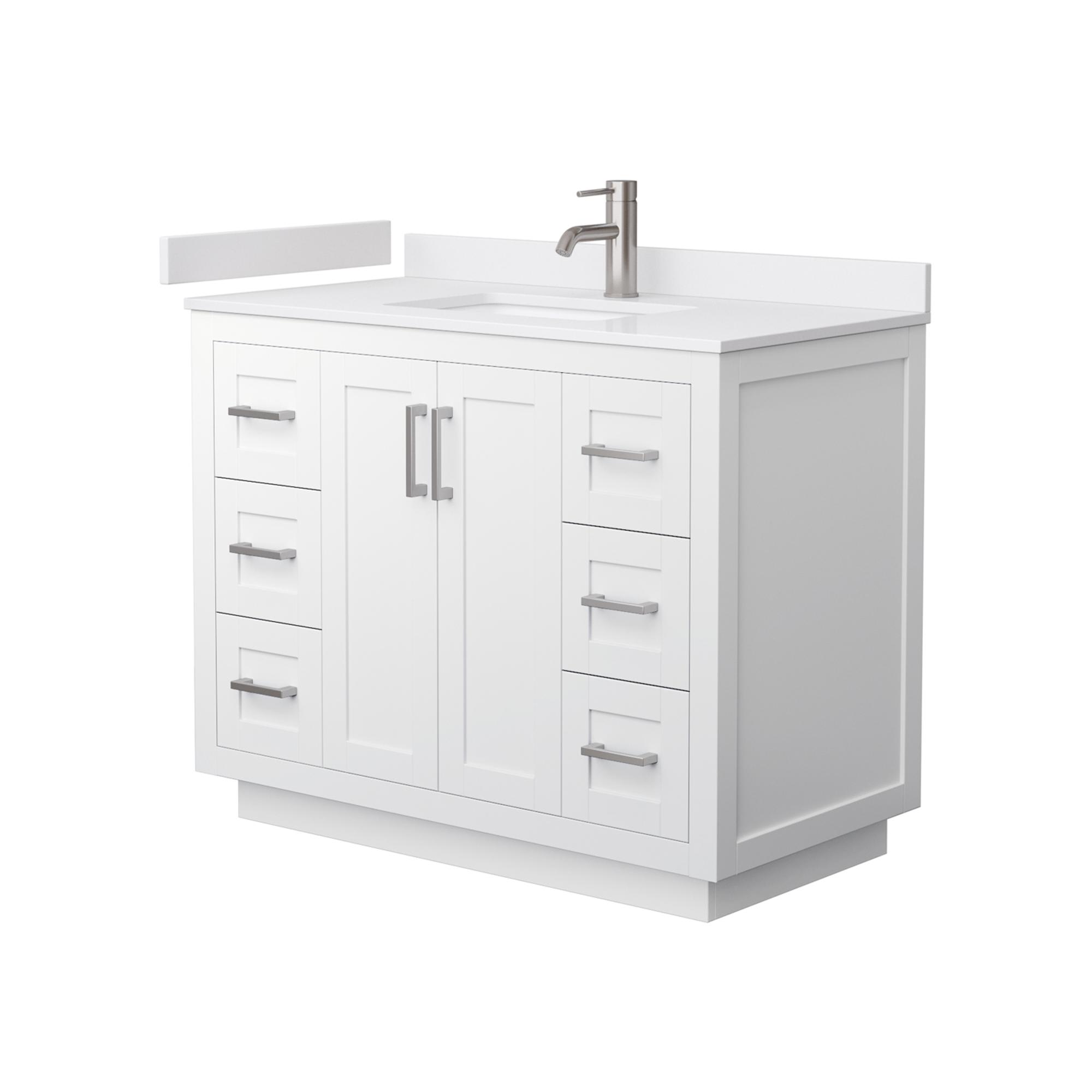Miranda Bathroom Vanity with Countertop 42 inch Single Sink Single