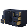 Custom image for Dark Blue with Brushed Gold Trim / No Mirror