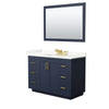 Custom image for Dark Blue with Brushed Gold Trim / Giotto Quartz / 46