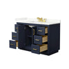 Custom image for Dark Blue with Brushed Gold Trim / Giotto Quartz / No Mirror