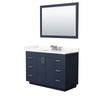 Custom image for Dark Blue with Brushed Nickel Trim / Giotto Quartz / 46