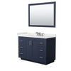 Custom image for Dark Blue with Brushed Nickel Trim / White Quartz / 46