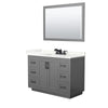 Custom image for Dark Gray with Matte Black Trim / Giotto Quartz / 46