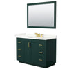 Custom image for Green with Brushed Gold Trim / Giotto Quartz / 46