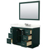 Custom image for Green with Brushed Nickel Trim / Giotto Quartz / 46