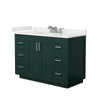 Custom image for Green with Brushed Nickel Trim / White Quartz / No Mirror