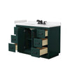Custom image for Green with Matte Black Trim / Carrara Cultured Marble / No Mirror