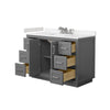 Custom image for Dark Gray with Brushed Nickel Trim / Carrara Cultured Marble / No Mirror