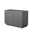 Custom image for Dark Gray with Brushed Nickel Trim / No Mirror