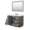 Custom image for Dark Gray with Brushed Nickel Trim / Giotto Quartz / 46