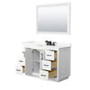 Custom image for White with Matte Black Trim / Giotto Quartz / 46