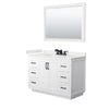Custom image for White with Matte Black Trim / White Quartz / 46