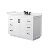 Custom image for White with Matte Black Trim / White Quartz / No Mirror