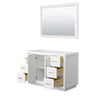 Custom image for White with Brushed Gold Trim / 46