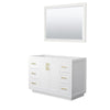 Custom image for White with Brushed Gold Trim / 46