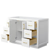 Custom image for White with Brushed Gold Trim / No Mirror