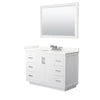 Custom image for White with Brushed Nickel Trim / Giotto Quartz / 46