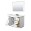 Custom image for White with Brushed Nickel Trim / White Quartz / 46