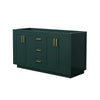 Custom image for Green with Brushed Gold Trim / No Mirror