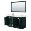 Custom image for Green with Brushed Nickel Trim / White Quartz / 58