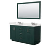 Custom image for Green with Brushed Nickel Trim / White Quartz / 58