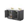Custom image for Dark Gray with Brushed Gold Trim / Giotto Quartz / No Mirror