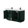 Custom image for Green with Matte Black Trim / White Quartz / No Mirror