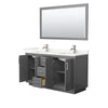 Custom image for Dark Gray with Brushed Nickel Trim / Giotto Quartz / 58