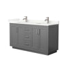 Custom image for Dark Gray with Brushed Nickel Trim / Giotto Quartz / No Mirror