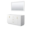 Custom image for White with Brushed Gold Trim / 58